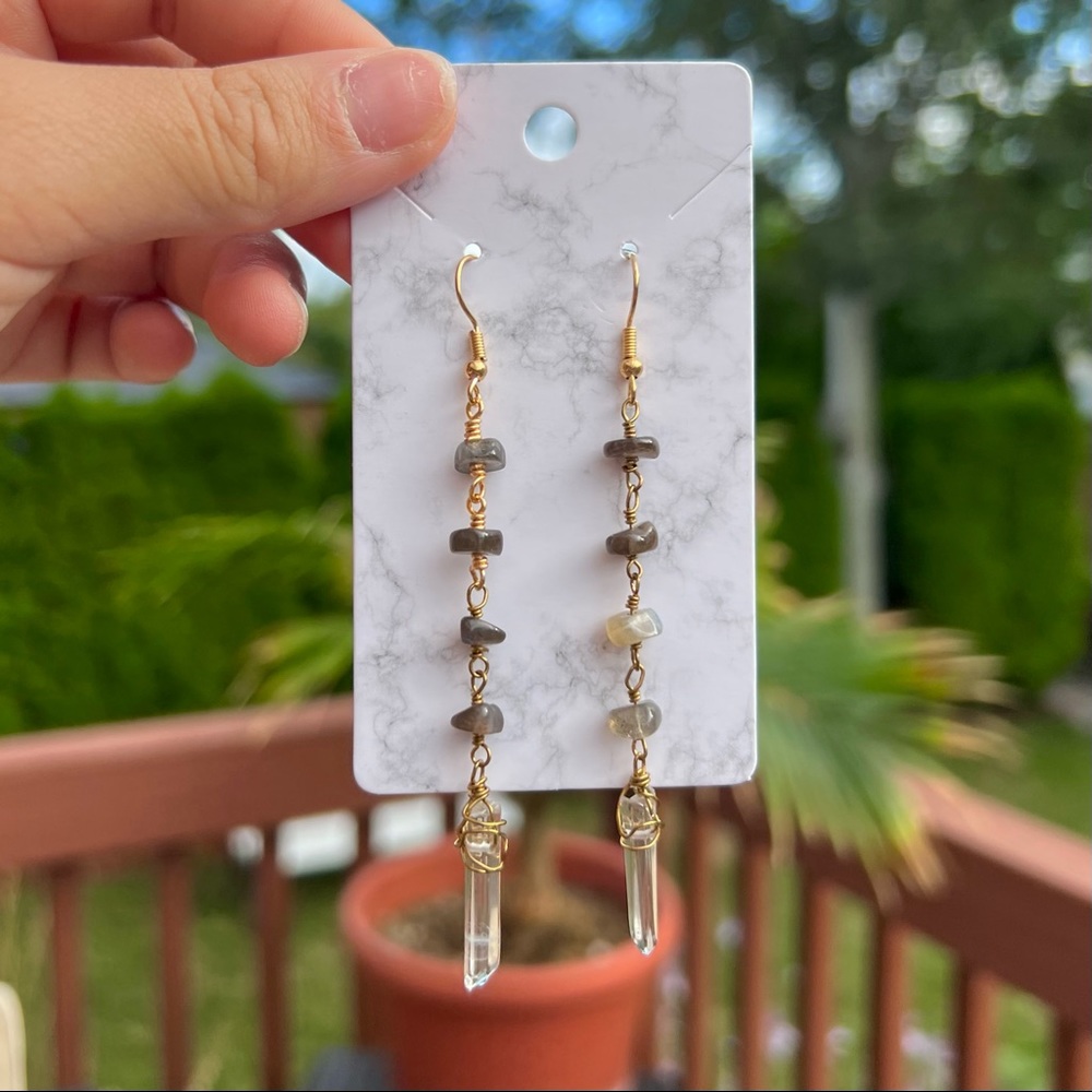 Labradorite Earrings by GM